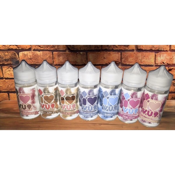VU9 JUICE LAUNCHES NEW RANGE IN 7 FLAVOURS AS I ❤️VU9 IN 80ML SHORTFILL+2 SHOTS