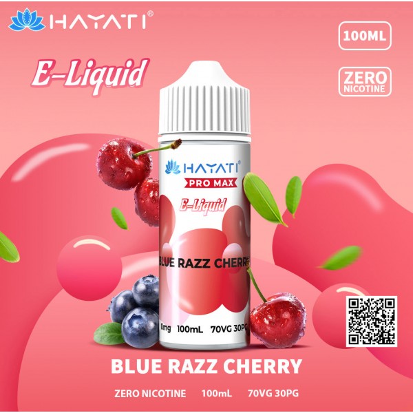 Hayati Pro Max Blue Razz Cherry 100ml Eliquid