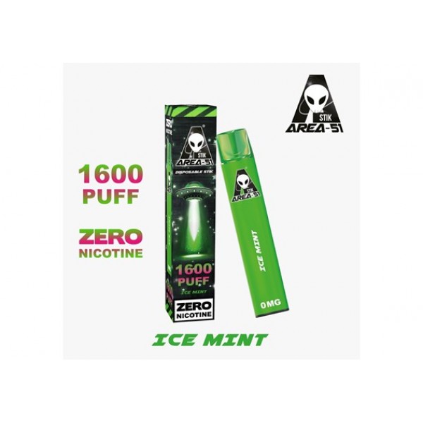AREA 51  ICE MINT PREFILLED POD DEVICE 0MG 1600 PUFF