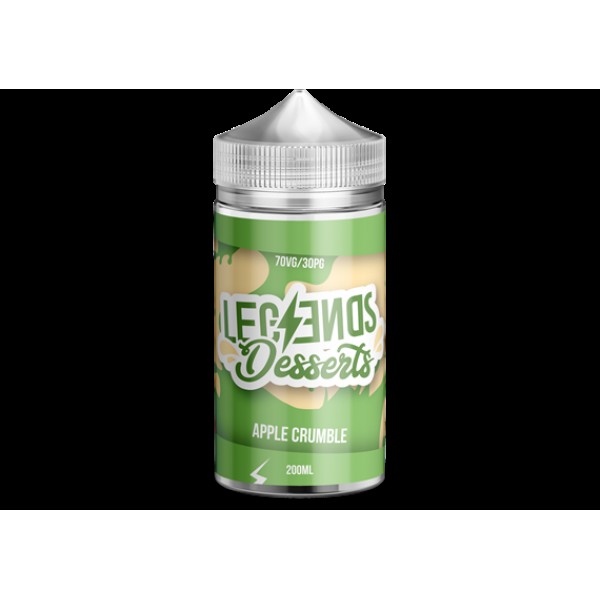 APPLE CRUMBLE (DESSERTS) 200ML E LIQUID BY LEGENDS PGVG 30/70