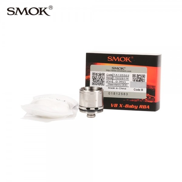 SMOK TFV8 X-BABY XBABY BEAST BROTHER COILS (RBA 0.35 Ohm) – Single – BABYX