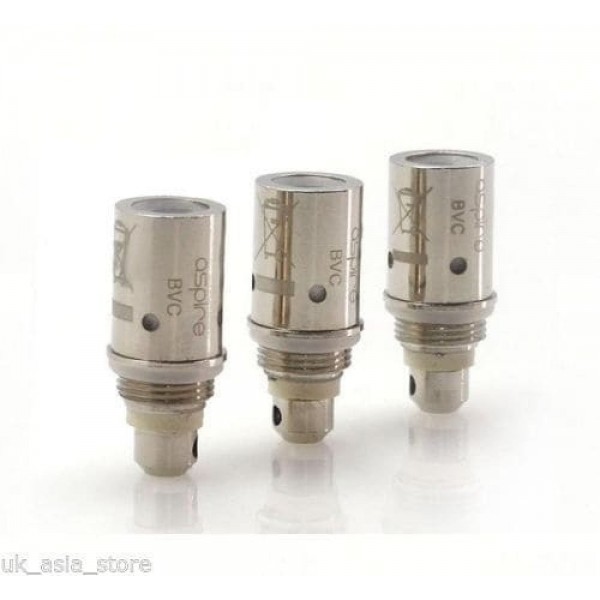 Genuine Aspire BVC Replacement Regular Clearomiser Coils in 1.6 AND 1.8 OHM