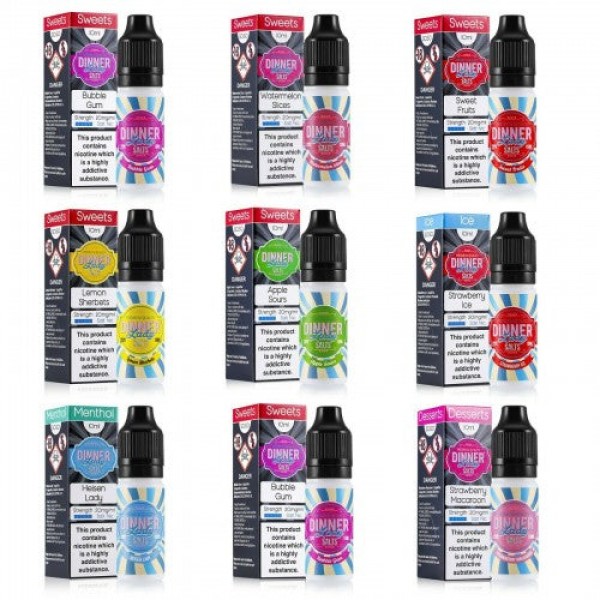 Dinner Lady Nic Salts E Liquid Vape Juice-Just for