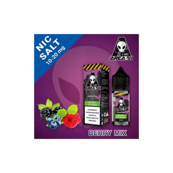 Area 51 10ml Flavour 10mg/ml 20mg/ml Nicotine Salt BOX OF 10 BOTTLES