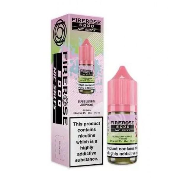 Elux Firerose 5000 Bubblegum Airways 10MG/20MG Nic Salt