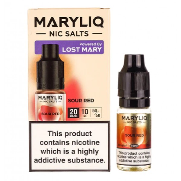 MaryLiq Lost Mary 10mg/20mg Sour Red  Nic Salt