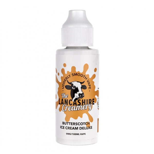 The Lancashire Creamery Butterscotch Ice Cream Deluxe 100ml Shortfill E-Liquid