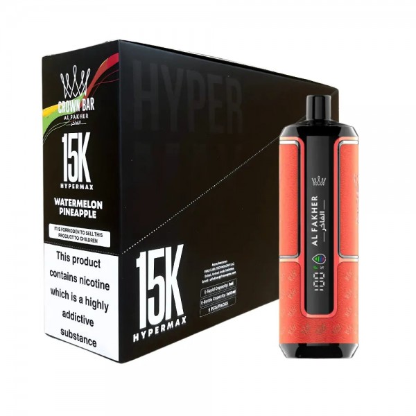 Al Fakher Crown Bar 15k Hyper Max – Box of 5