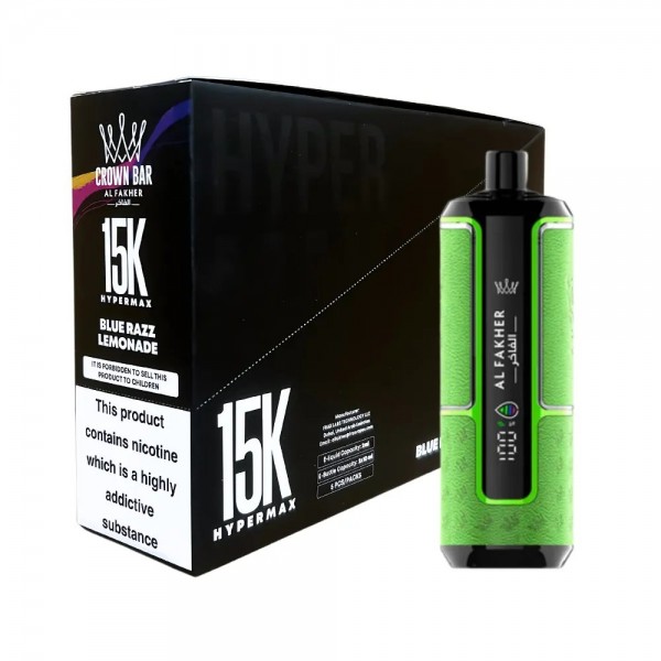 Al Fakher Crown Bar 15k Hyper Max – Box of 5