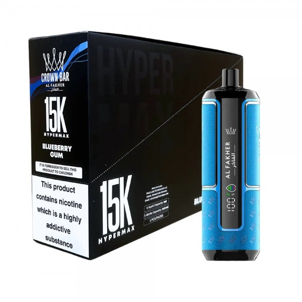 Al Fakher Crown Bar 15k Hyper Max – Box of 5
