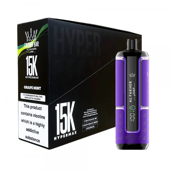 Al Fakher Crown Bar 15k Hyper Max – Box of 5