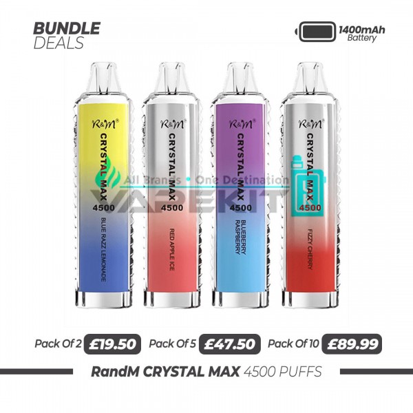 The R and M Crystal Max 4500 Puffs