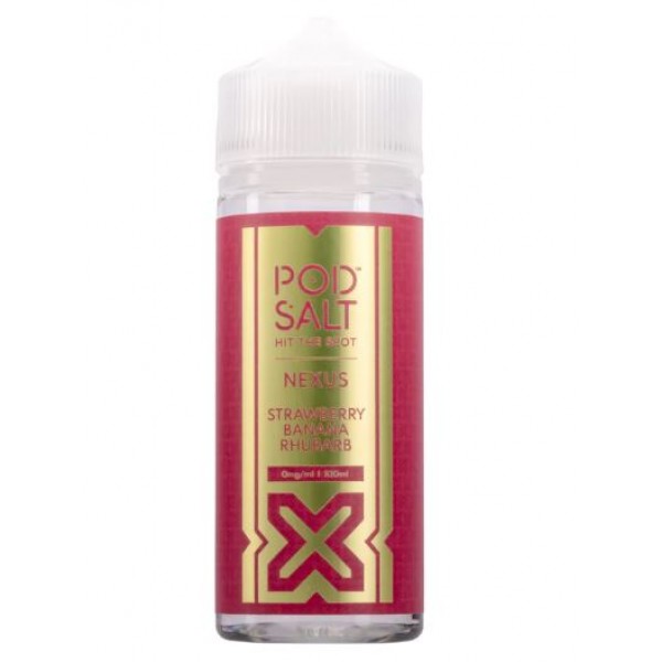 Pod Salt Nexus Strawberry Banana Rhubarb SHORTFILL E-LIQUID