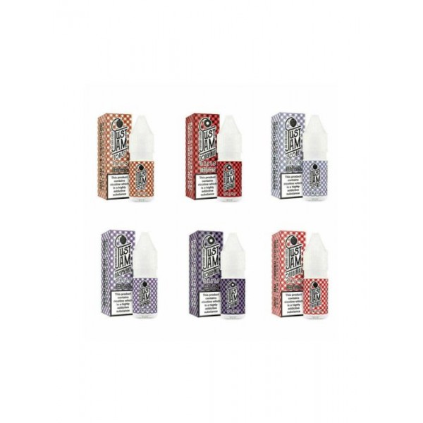 Just Jam Nic Salts 10MG 20MG 10ml or 3 X 10ml 50/50 VG/PG