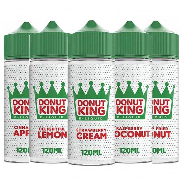 Donut King Vape Juice E Liquid 70/30 VG/PG Max Donut Flavouring 120 Ml 0 Mg 3 Mg 6 Mg