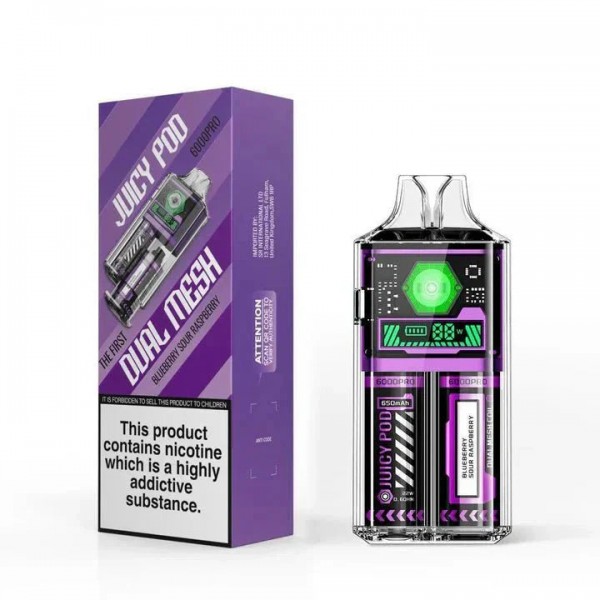 Juicy Pod 6K Prefilled Vape Kit Box of 5 (Shop now)