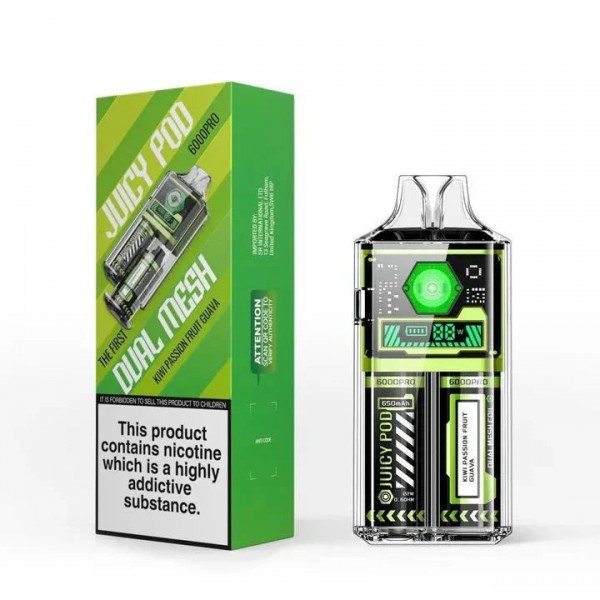 Juicy Pod 6K Prefilled Vape Kit Box of 5 (Shop now)