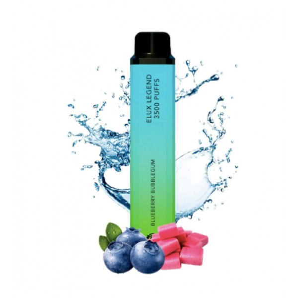 Blueberry Bubblegum Elux Legend 3500 Puffs -10 For