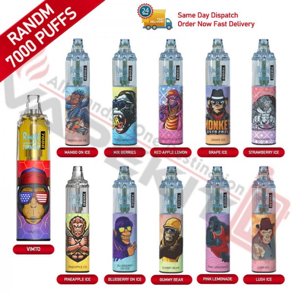 RandM Tornado 7000 Puffs Prefilled Bar -