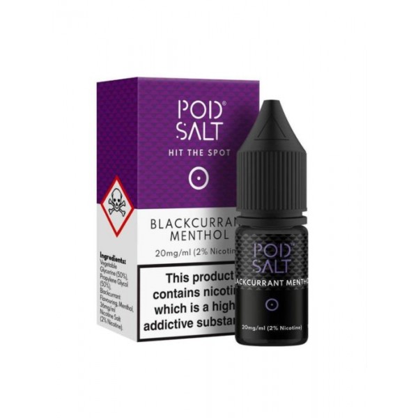 Pod Salt 10ml Blackcurrant Menthol Nic Salt