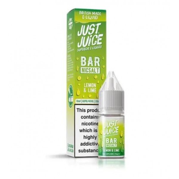 Just Juice 10ml Bar Nic Salts Lemon & Lime E-liquid