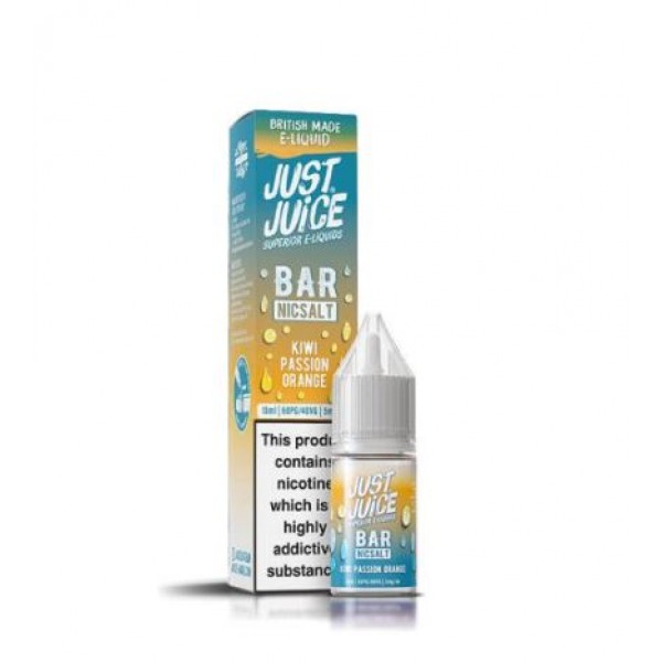Just Juice 10ml Bar Nic Salts Kiwi Passion Orange E-liquid