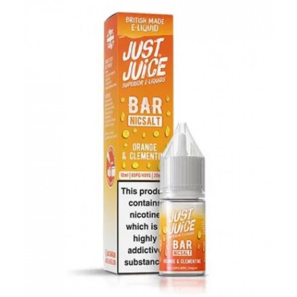 Just Juice 10ml Bar Nic Salts Orange & Clementine E-liquid