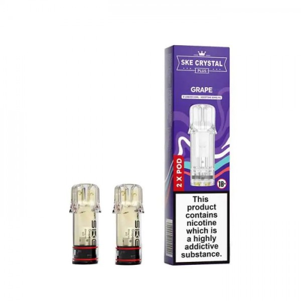 SKE Crystal Plus Prefilled Vape Pods (20mg)