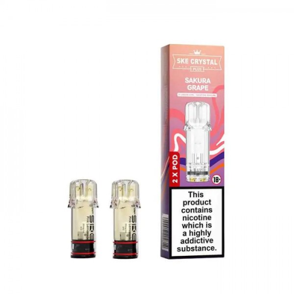 SKE Crystal Plus Prefilled Vape Pods (20mg)