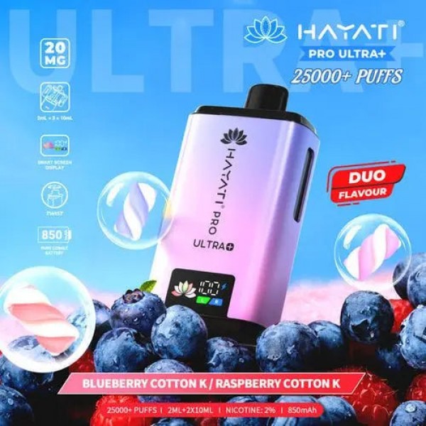 Hayati Pro Ultra Plus 25000 Prefilled Pod Kit- Buy All Flavours