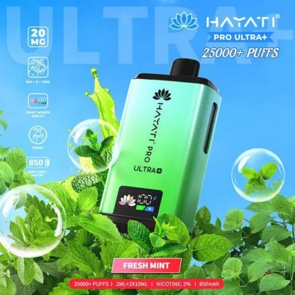 Hayati Pro Ultra Plus 25000 Prefilled Pod Kit- Buy All Flavours