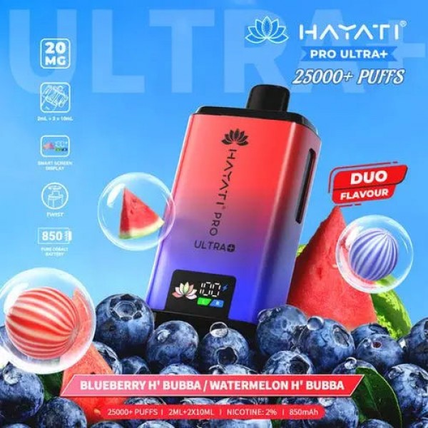 Hayati Pro Ultra Plus 25000 Prefilled Pod Kit- Buy All Flavours