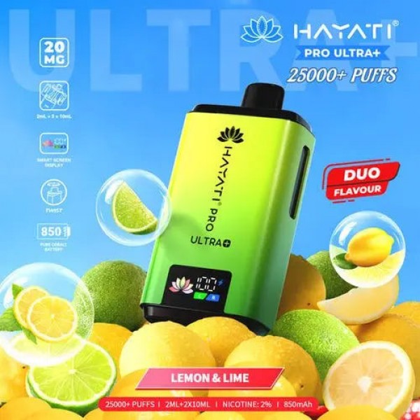 Hayati Pro Ultra Plus 25000 Prefilled Pod Kit- Buy All Flavours