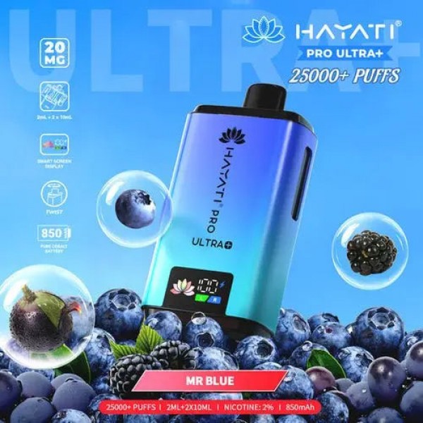 Hayati Pro Ultra Plus 25000 Prefilled Pod Kit- Buy All Flavours