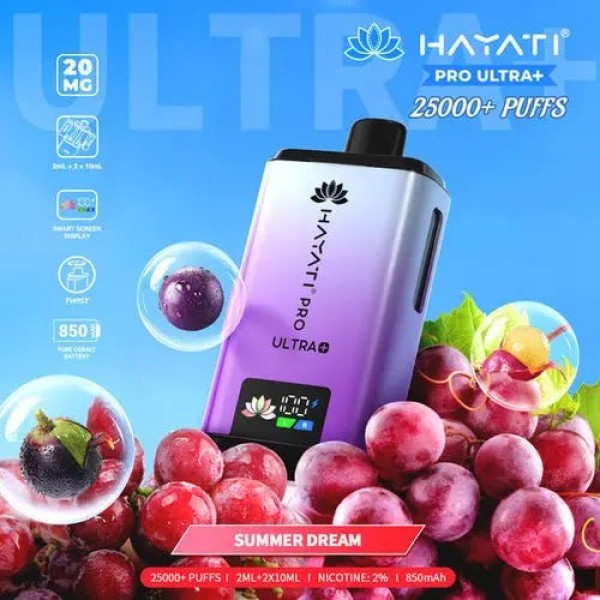 Hayati Pro Ultra Plus 25000 Prefilled Pod Kit- Buy All Flavours