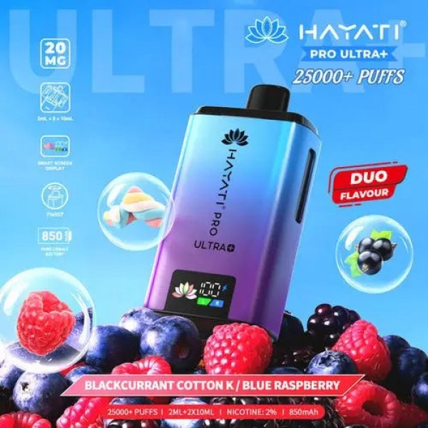 Hayati Pro Ultra Plus 25000 Prefilled Pod Kit- Buy All Flavours