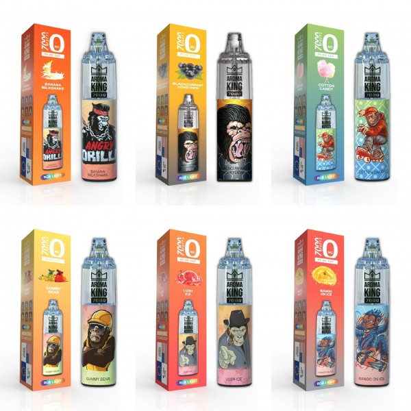 AROMA KING 7000 PREFILLED VAPE KIT 0MG